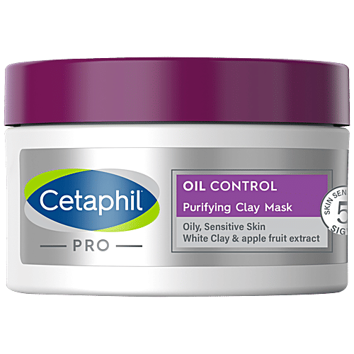 Cetaphil Pro Oil Control Face Purifying Mask - For Oily Skin, Removes Impurities, Absorbs Oil, 85 g  
