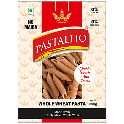 Buy Pastallio Whole Wheat Pasta Made From Chakki Fresh Atta, No Maida