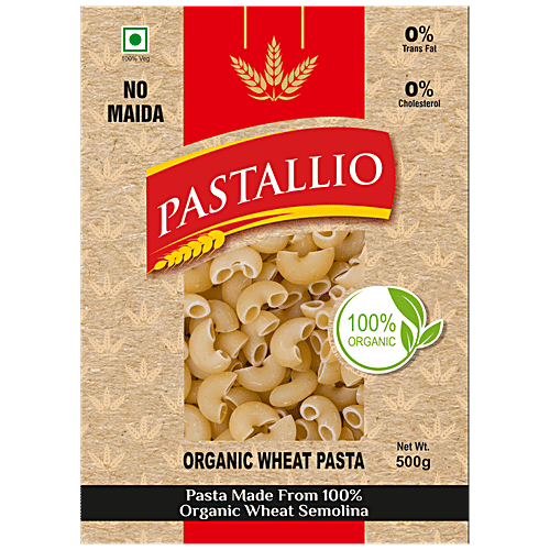 Buy Pastallio Organic Wheat Pasta No Maida, 0 TransFat