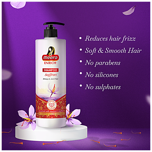 Buy Meera Enrich Shampoo With Kashmir's Saffron, For Strong & Anti