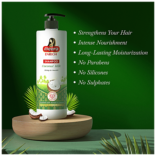 Buy Meera Enrich Shampoo With Kerala's Coconut Milk, For Strong
