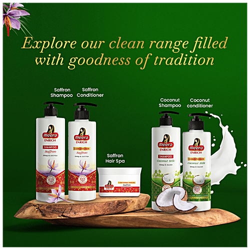 Meera Enrich Conditioner - With Kerala's Coconut Milk, For Strong & Nourish Hair, Paraben & Sulphate Free, 250 ml  