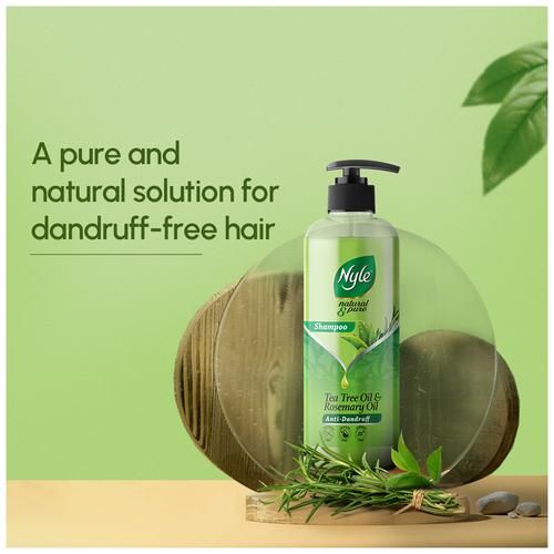 Buy Nyle Natural & Pure Anti Dandruff Shampoo - With Goodness Of Tea Tree  Oil & Rosemary Oil, For Men & Women Online at Best Price of Rs  -  bigbasket