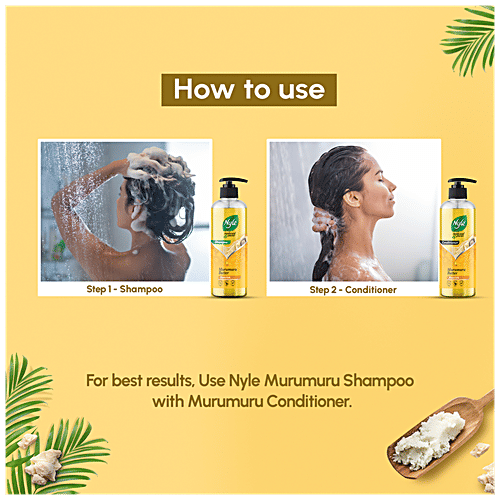 Nyle Natural & Pure Shampoo - With Murumuru Butter, For Nourished Hair, No Paraben/Sulphates, 475 ml  