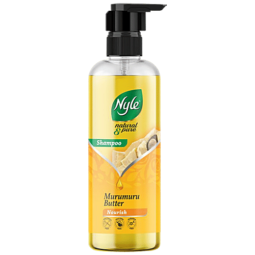 Nyle Natural & Pure Shampoo - With Murumuru Butter, For Nourished Hair, No Paraben/Sulphates, 475 ml  