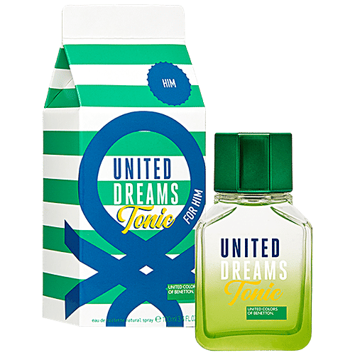 United Colors Of Benetton United Dreams Tonic Eau De Toilette - Long-Lasting Fragrance, For Men, 100 ml  