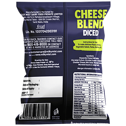 Buy Milky Mist Cheese Blend Diced Mozzarella & Cheddar Cheese Online