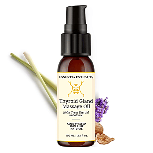 Buy ESSENTIA EXTRACTS Thyroid Gland Massage Oil Helps Treat Thyroid
