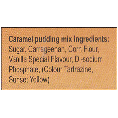 HARIMA  Caramel Pudding Mix - With Topping Inside, Easy To Cook, 65 g Box 