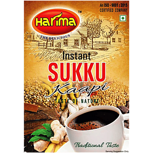 HARIMA Instant Sukku Kaapi - Refreshing Drink, Prevents Cold, Flu & Indigestion, 100 g Box