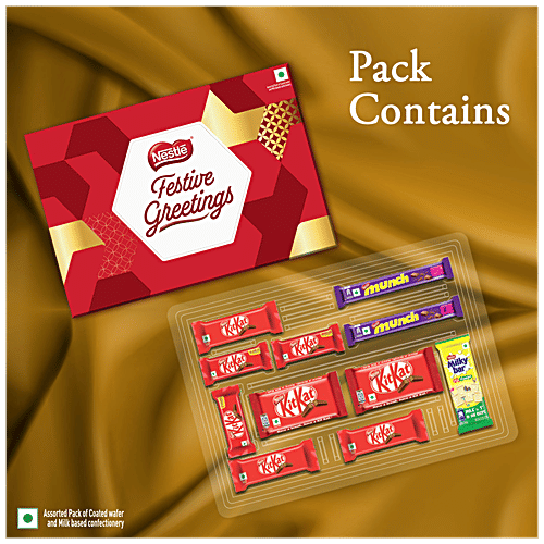Buy Nestle Festive Greetings Chocolate Gift Pack KitKat, Milkybar