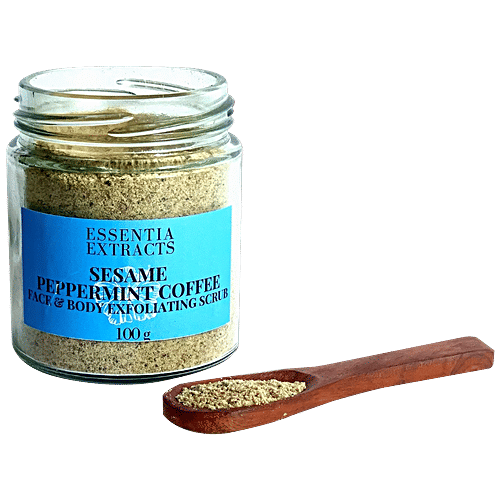 Buy ESSENTIA EXTRACTS Sesame Peppermint Coffee Scrub Soft & Supple