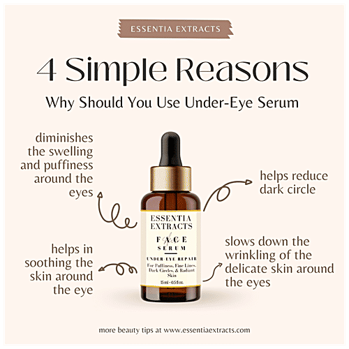 Essentia Extracts Under-Eye Repair Serum - Rejuvenates Tired Skin, 15 ml  