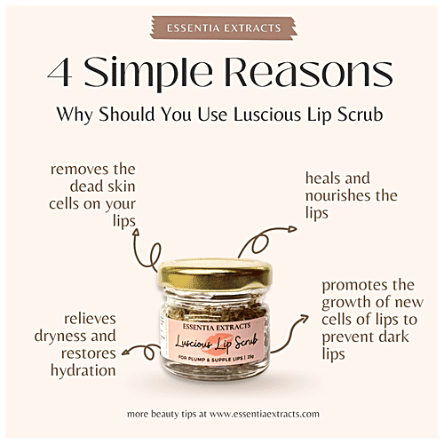 Buy ESSENTIA EXTRACTS Luscious Lips Scrub With Coffee Online at Best Price of Rs 195 bigbasket