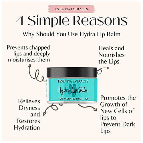 Essentia Extracts Hydra Lip Balm - Bright, Shiny & Hydrated, 10 g  