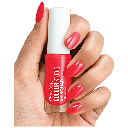 Chambor Colour Studio – Le Squad Nail Enamel, Chip Resistant, Long Wear, Rich Colour, 6 ml 101 Amour BFF