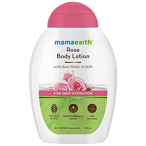 Buy Mamaearth Rose Body Lotion With Rose Water & Milk, For Deep