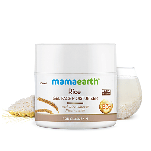 Buy Mamaearth Rice Gel Face Moisturizer With Rice Water & Niacinamide