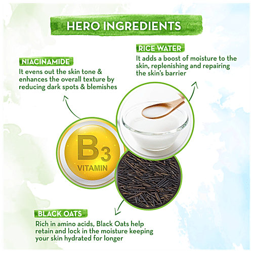 Mamaearth Rice Gel Face Moisturizer - With Rice Water & Niacinamide, For Glass Skin, 100 ml  