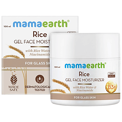 Buy Mamaearth Rice Gel Face Moisturizer With Rice Water & Niacinamide