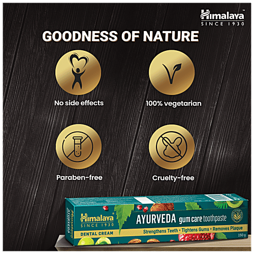 Himalaya Ayurveda Gum Care Toothpaste - With 13 Ayurvedic Herbs, Strengthens Teeth, Removes Plaque, 80 g  