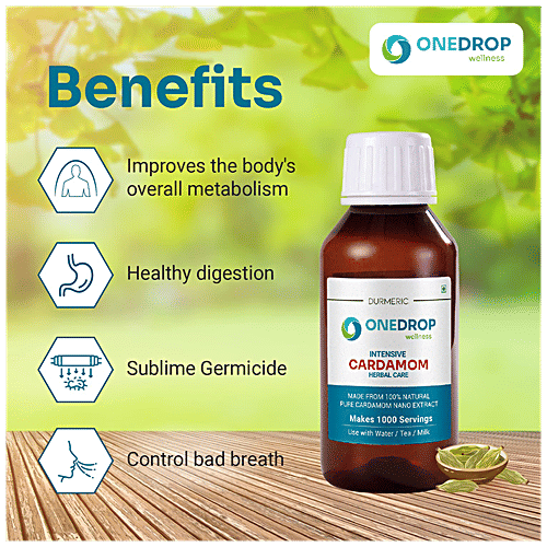 Buy DURMERIC Onedrop Intensive Cardamom Herbal Drops Controls Bad