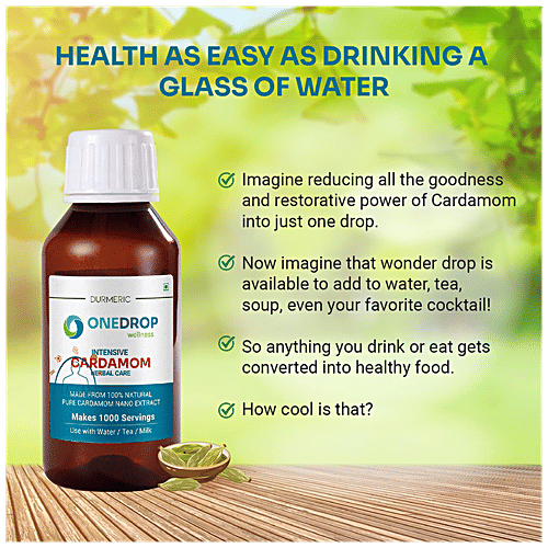Buy DURMERIC Onedrop Intensive Cardamom Herbal Drops Controls Bad