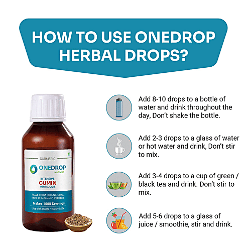 Buy DURMERIC Onedrop Intensive Cumin Herbal Drops Improves Digestion