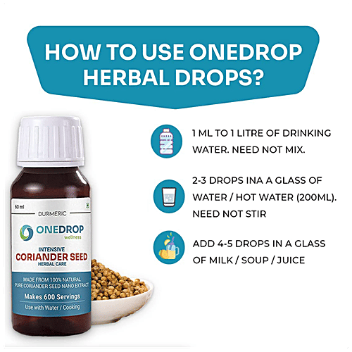 Buy DURMERIC Onedrop Intensive Coriander Seed Herbal Drops Boosts