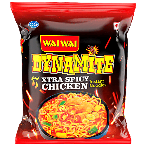 Buy Wai Wai Dynamite Xtra Spicy Chicken Instant Noodles, Super