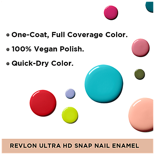 Revlon Ultra HD Snap Nail Enamel - Rich Glossy Finish, 100% Vegan Formula, No Base & Top Coat Needed, 8 ml Driven 