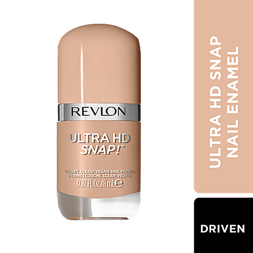 Revlon Ultra HD Snap Nail Enamel - Rich Glossy Finish, 100% Vegan Formula, No Base & Top Coat Needed, 8 ml Driven 