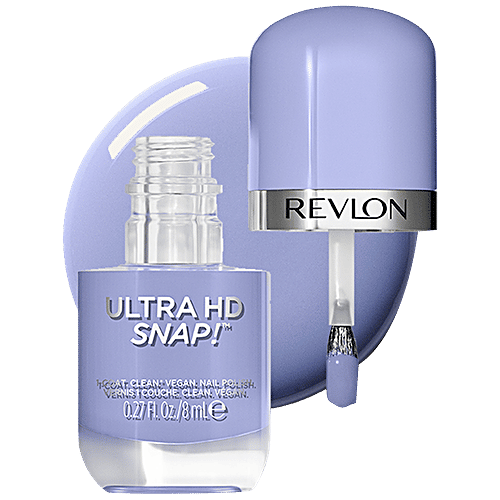 Revlon Ultra HD Snap Nail Enamel - Rich Glossy Finish, 100% Vegan Formula, No Base & Top Coat Needed, 8 ml Get Real 