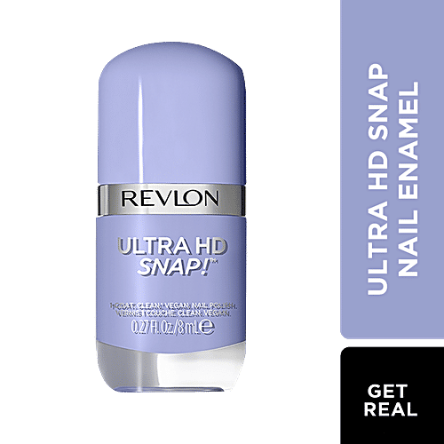 Revlon Ultra HD Snap Nail Enamel - Rich Glossy Finish, 100% Vegan Formula, No Base & Top Coat Needed, 8 ml Get Real 