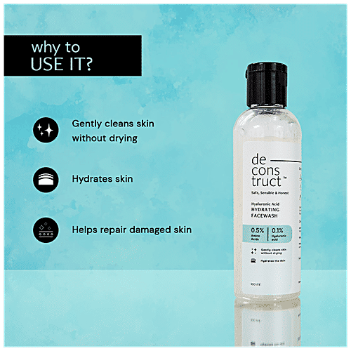 Buy Deconstruct Hyaluronic Acid Hydrating Facewash Nourishes Skin