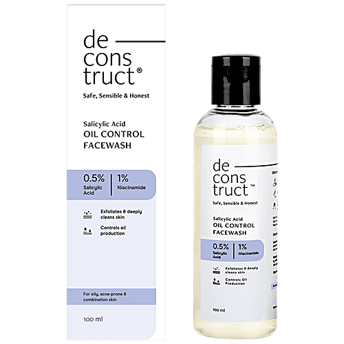 Buy Deconstruct Salicylic Acid Oil Control Facewash Cleans Pores