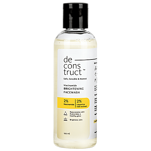 Deconstruct Niacinamide Brightening Facewash - Gently Dissolves Dirt, 100 ml