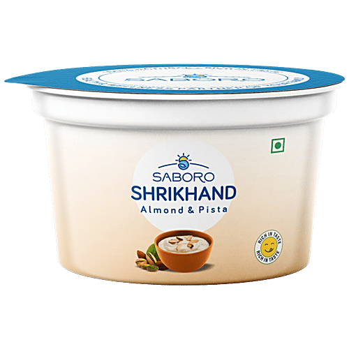 Buy SABORO Shrikhand Almond & Pista, Indian Yoghurt Online at Best