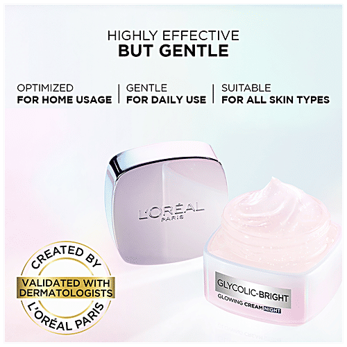 Buy Loreal Paris Glycolic Bright Glowing Night Cream For Dark Spot