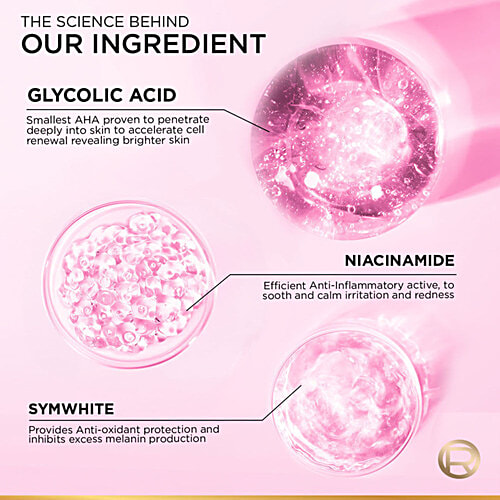 L'Oreal Paris Glycolic Bright Glowing Night Cream - For Dark Spot Removal & Glowing Skin, 50 ml  