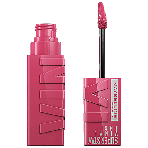 Maybelline New York Superstay Vinyl Ink Liquid Lipstick - High Shine, Long-Lasting, Smudge Proof, 4.2 ml Coy 
