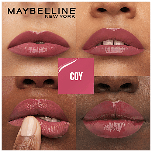 Maybelline New York Superstay Vinyl Ink Liquid Lipstick - High Shine, Long-Lasting, Smudge Proof, 4.2 ml Coy 