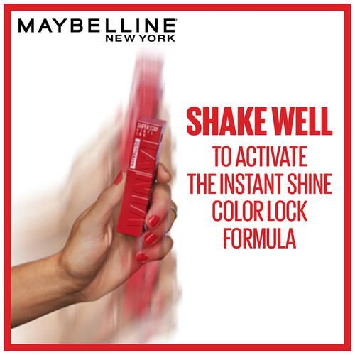 Maybelline New York Superstay Vinyl Ink Liquid Lipstick - High Shine, Long-Lasting, Smudge Proof, 4.2 ml Witty 