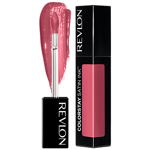 Revlon Colorstay Satin Ink Liquid Lipstick - Long Lasting, Pigmented, 5 ml Your Majesty 