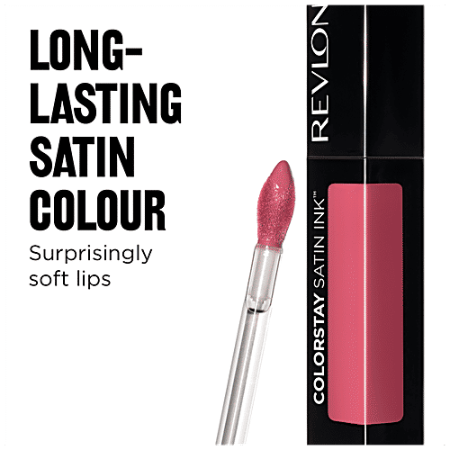 Revlon Colorstay Satin Ink Liquid Lipstick - Long Lasting, Pigmented, 5 ml Your Majesty 
