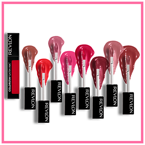 Revlon Colorstay Satin Ink Liquid Lipstick - Long Lasting, Pigmented, 5 ml Partner In Wine