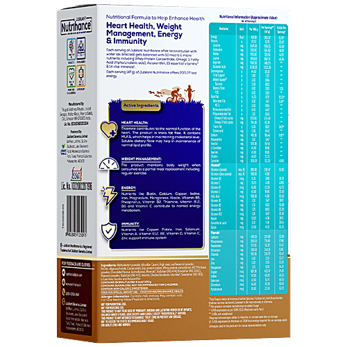 JUBILANT Nutrihance Complete Nutritional Drink - With 50 Vital Nutrients, Chocolate Flavour, 400 g  