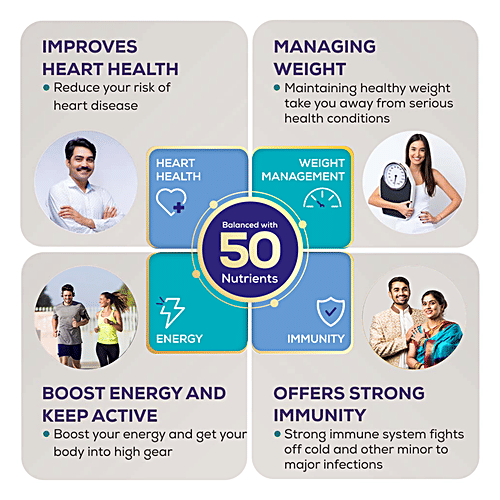 JUBILANT Nutrihance Complete Nutritional Drink - With 50 Vital Nutrients, Chocolate Flavour, 400 g  