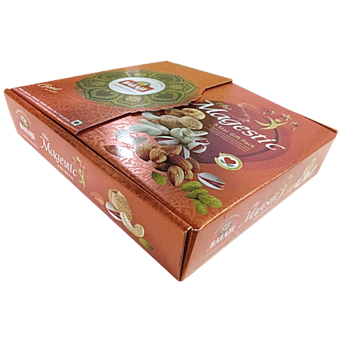 Balaji The Magestic 5 Star Dry Fruit Gift Pack - Rich In Vitamins & Proteins, 500 g  