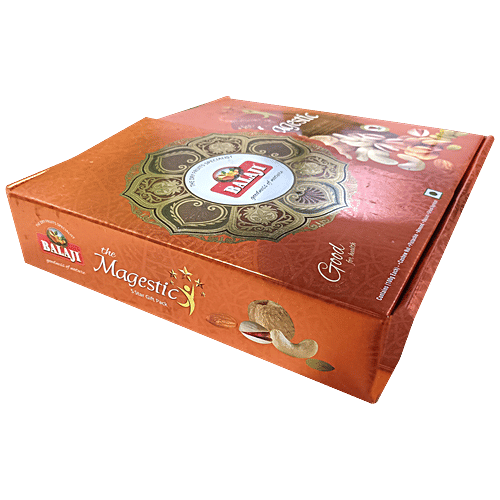 Balaji The Magestic 5 Star Dry Fruit Gift Pack - Rich In Vitamins & Proteins, 500 g  